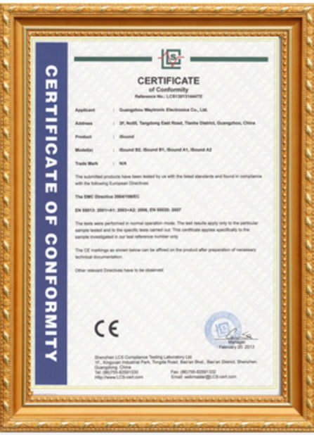 China Shenzhen Huahao Gaosheng Technology Co., Ltd certificaten